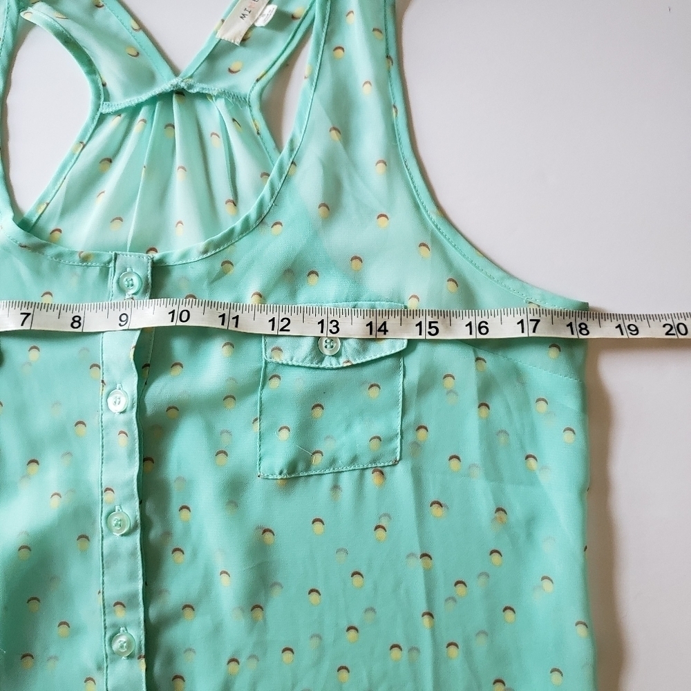 MINE Sheer sleeveless top S - Picture 4 of 7
